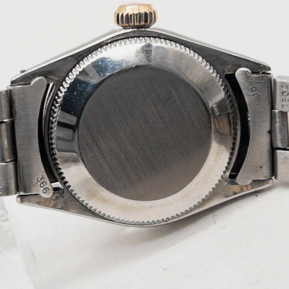 Rolex Ladies 2 Tone Gold Blue Face Watch - Picture 5 of 6